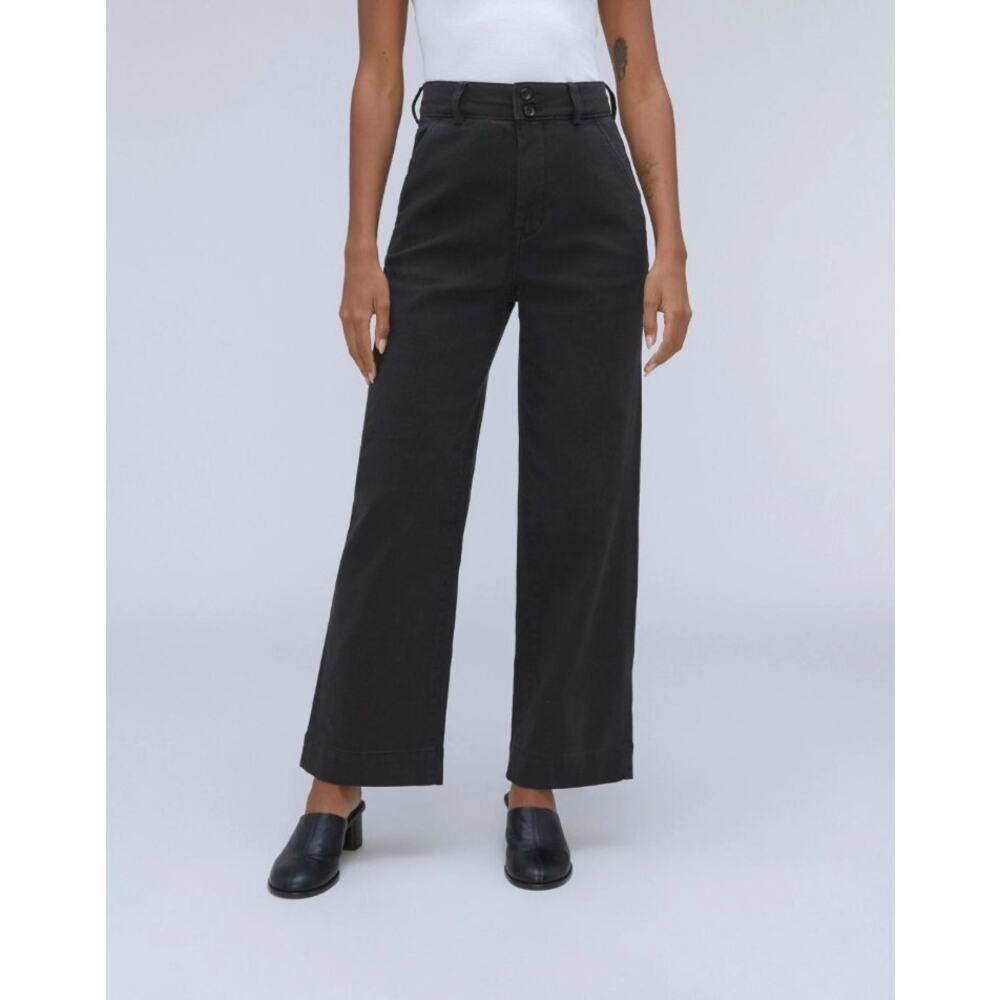 Everlane Women's Charcoal Wide Leg Jeans